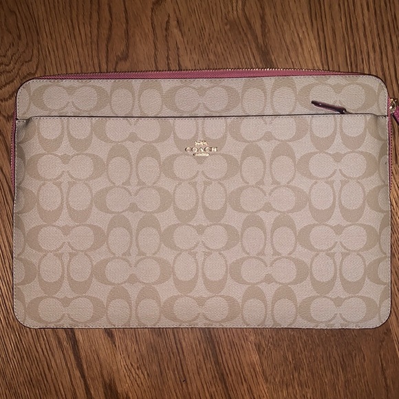 Coach Computers, Laptops & Parts Coach Mono Pink Light Khaki Rough